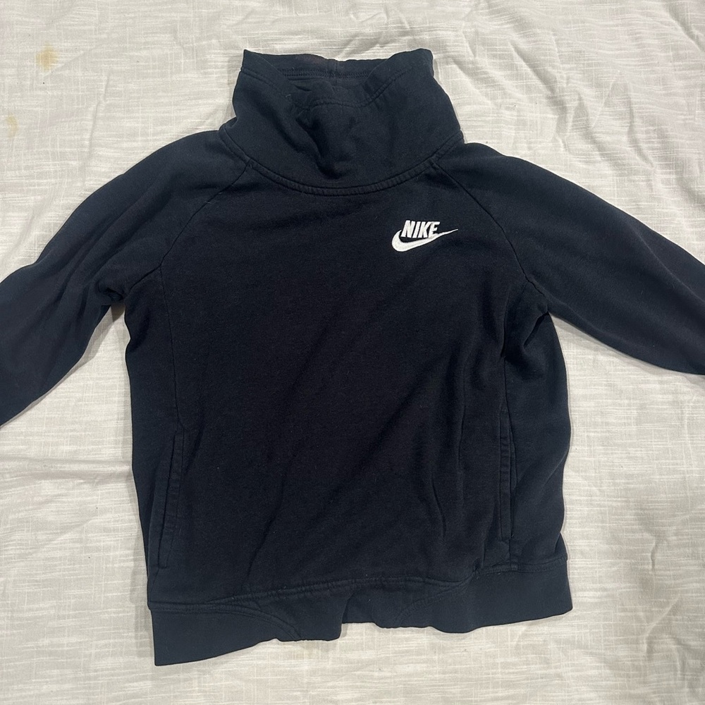 Nike Black High-Neck Sweatshirt